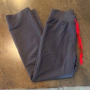 Figs High Waist Livingston Scrub Pants Charcoal